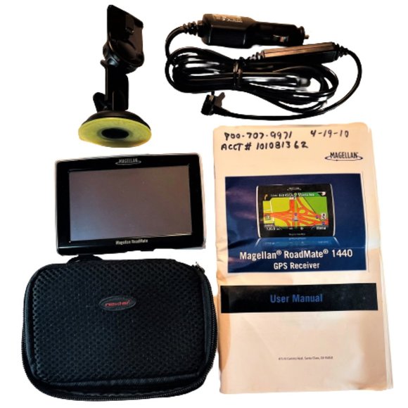 Magellan RoadMate Model 1440 GPS Receiver Unit 2010 Owners Manual P#800-0105-001 - Picture 3 of 4